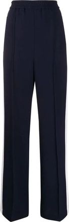 Msgm Wijde broek - Dames - Wijde Broeken - Blauw - XS - Broeken