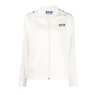 Golden Goose Zip-throughs, female, White, Size: L Star Track Jacket