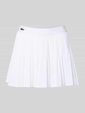 Lacoste Sport Mini-Rock mit Plissee in Weiss, Gr&ouml;&szlig;e 34