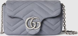 Gucci GG Marmont Mini Shoulder Bag, Grey, Leather