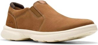 Clarks Bradley Ease 26182218 Loafer Mens M Brown Nubuck Slip-On Shoes MEW498