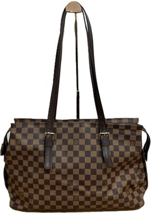 Louis Vuitton Brown Damier Canvas Damier Canvas Shoulder Bag Tote Bag (Pre-Owned)