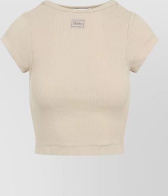 Jean Paul Gaultier ribbed cropped short-sleeve t-shirt