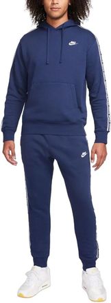 Nike Navy Aries Tape Mens Fleece Hooded Tracksuit - Size X-Large