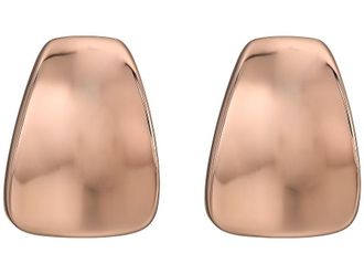 Robert Lee Morris Wide Wedge Button Clip On Womens Earrings Earring Rose Gold