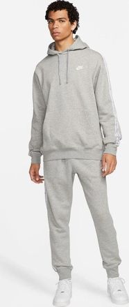 Nike Grey Aries Tape Mens Fleece Hooded Tracksuit - Size Medium