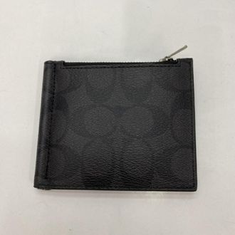 Coach Black Signature Line Money Clip (Pre-Owned)