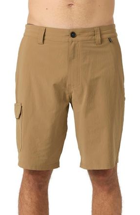 O'Neill TRVLR Hybrid Cargo Shorts in Dark Khaki at Nordstrom, Size 29