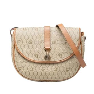 Dior Pre-owned Cross Body Bags, female, Beige, Size: ONE SIZE Pre-owned Canvas dior-bags