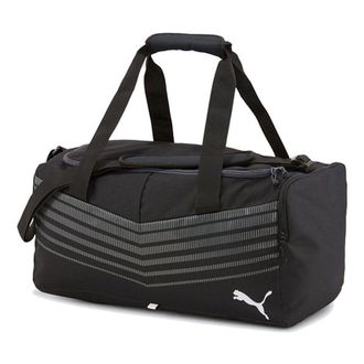 Puma Football Play Medium Sports Team Bag Black White 077164-06