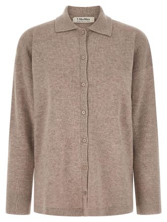 Max Mara Beige Wool Womens Cardigan