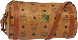 MCM Tweedehands leren schoudertassen - Dames - Vintage Schoudertas - Bruin - ONE Size - Leer - Vintage