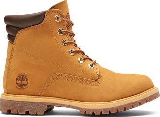 Timberland Womens Timberland Waterville 6 Inch Lace Up Waterproof Boot in White