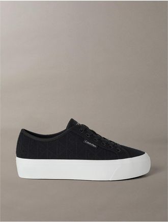 Calvin Klein Womens Womens Brazini Sneaker - Black - 6.5