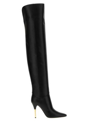Valentino Garavani Black Deboot Boots