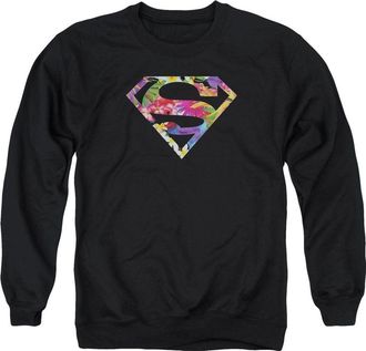 Gildan Superman Hawaiian Shield Adult Crewneck Sweatshirt