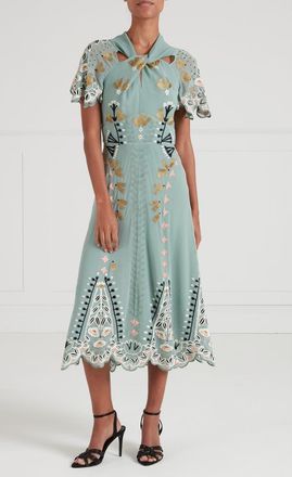 Temperley London Rosalba Dress in Jade Green at Nordstrom, Size 10