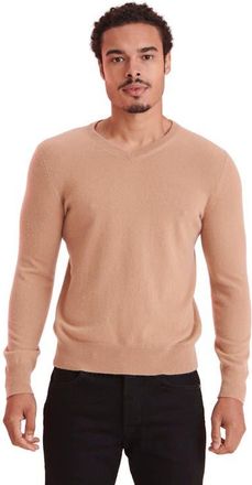 Naadam The Original Cashmere V-Neck Sweater in Camel at Nordstrom, Size Xx-Large