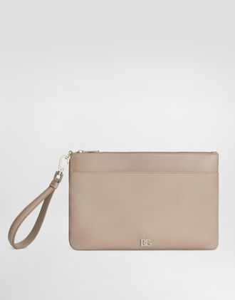 Dolce & Gabbana Necessaire - Man Briefcase And Clutches Beige Onesize