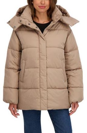 Sebby Water Resistant Puffer Jacket in Khaki at Nordstrom Rack, Size X-Large