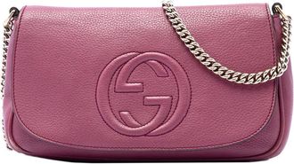 Gucci Pre-owned Gucci Medium Calfskin Soho Chain Flap Crossbody Ladies F0070QM44FRRR3EQ