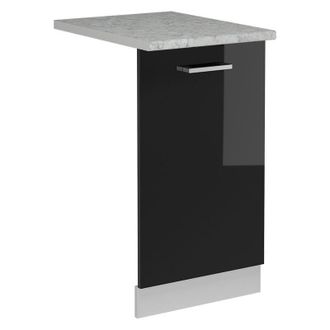 Vicco Panel Frontal Del Lavavajillas R-line, Negro Brillo Intenso, 45 Cm, Et M&aacute;rmol Vicco