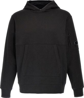 C.P. Company Sweatshirts Sweat Hooded in Diagonal Raised Fleece