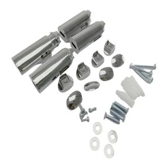 Atlantic Kit De Montaje En Pared Cromado Para Toalleros Timelis, 4 Uds