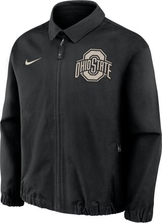 Nike Ohio State Local Twill Nike Mens College Full-Zip Jacket in Black | 045U00AOH-G4G