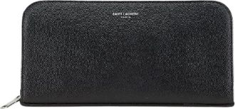 Saint Laurent Pre-owned Wallets, female, Black, Size: ONE SIZE Pre-owned Leather wallets