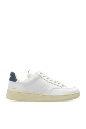 Veja Sports Shoes V-12 Stitch O.T. Leather, Womens, White