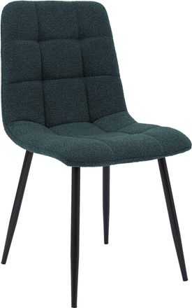 Clp Silla De Comedor Antibes Tejido De Peluche Azul