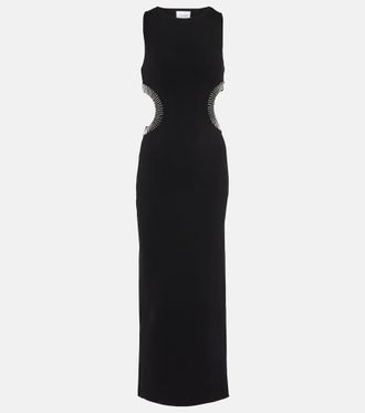 Galvan Mirrored Luna cutout maxi dress