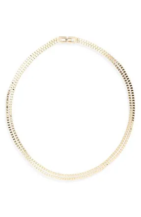 JENNY BIRD Double Amalfi Layered Chain Necklace in High Polish Gold at Nordstrom