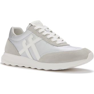 FitFlop Retro-Q Ff Met-Suede Sneakers in Silver/urban White at Nordstrom, Size 8.5