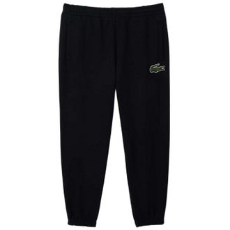 Lacoste Unisex Volwassen Organisch Katoen Fleece Trainbroek (Zwart)