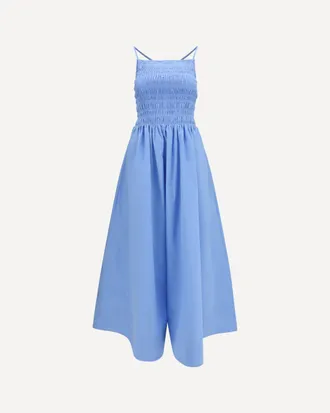 Ganni Poplin maxi Dress Female 36