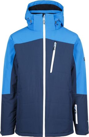 Trespass Mens Bowie Hooded Ski Jacket with Zipped Pocket in Navy - Size X-Large