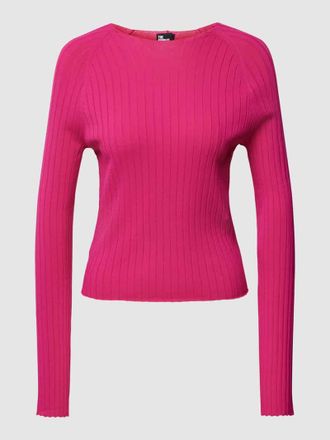 The Kooples Longsleeve mit Rundhalsausschnitt in Pink, Gr&ouml;&szlig;e 34