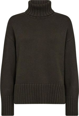 Mos Mosh MMRelena Turtleneck Gebreid - Dames - Coltruien - Bruin - XL - Truien & Vesten