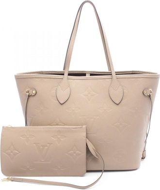 Louis Vuitton Beige Leather Tote Bag (Pre-Owned)