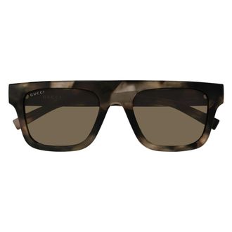 Gucci Gg2235S Vierkante Zonnebril - unisex - Accessoires - Bruin - Maat: 53 MM