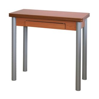 Pondecor Interiorismo Mesa de cocina extensible tipo libro color cerezo. 80&times;40/80&times;76 cm