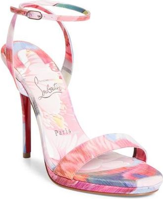 Christian Louboutin Miss Z Queen Slingback Pump in Pink Multi at Nordstrom, Size 10.5Us