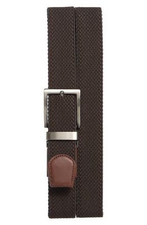 Callaway Mark n David Woven Elastic Belt in Dark Brown/teal at Nordstrom Rack, Size X-Large