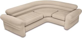 Intex Inflatable Corner Sofa/Couch 257x203x76 cm 68575NP Beige