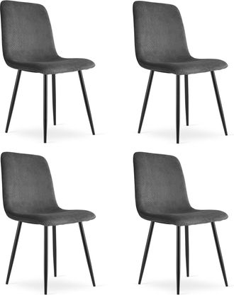 OEM Silla Rift - Pana Gris / Patas Negras X 4