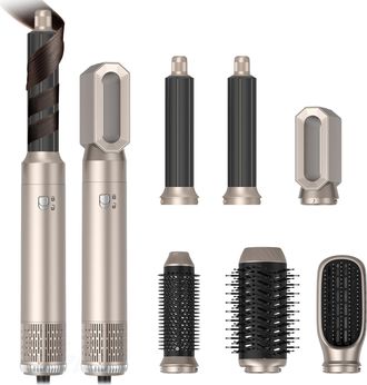 OEM Kit Airstyler, Cepillo De Aire Caliente De 1000 W, 5 Accesorios, Rizador Autom&aacute;tico, Plancha, Para Peinar Y Rizar El Cabello