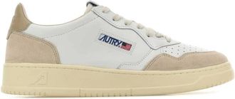 Autry Kleurrijke Leren Medalist Sneakers - Heren - Sneakers - Beige - 42 EU - Leer - Schoenen