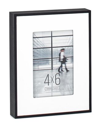 Torre & Tagus Boulevard Black Veneer Matte 4X6 Frame